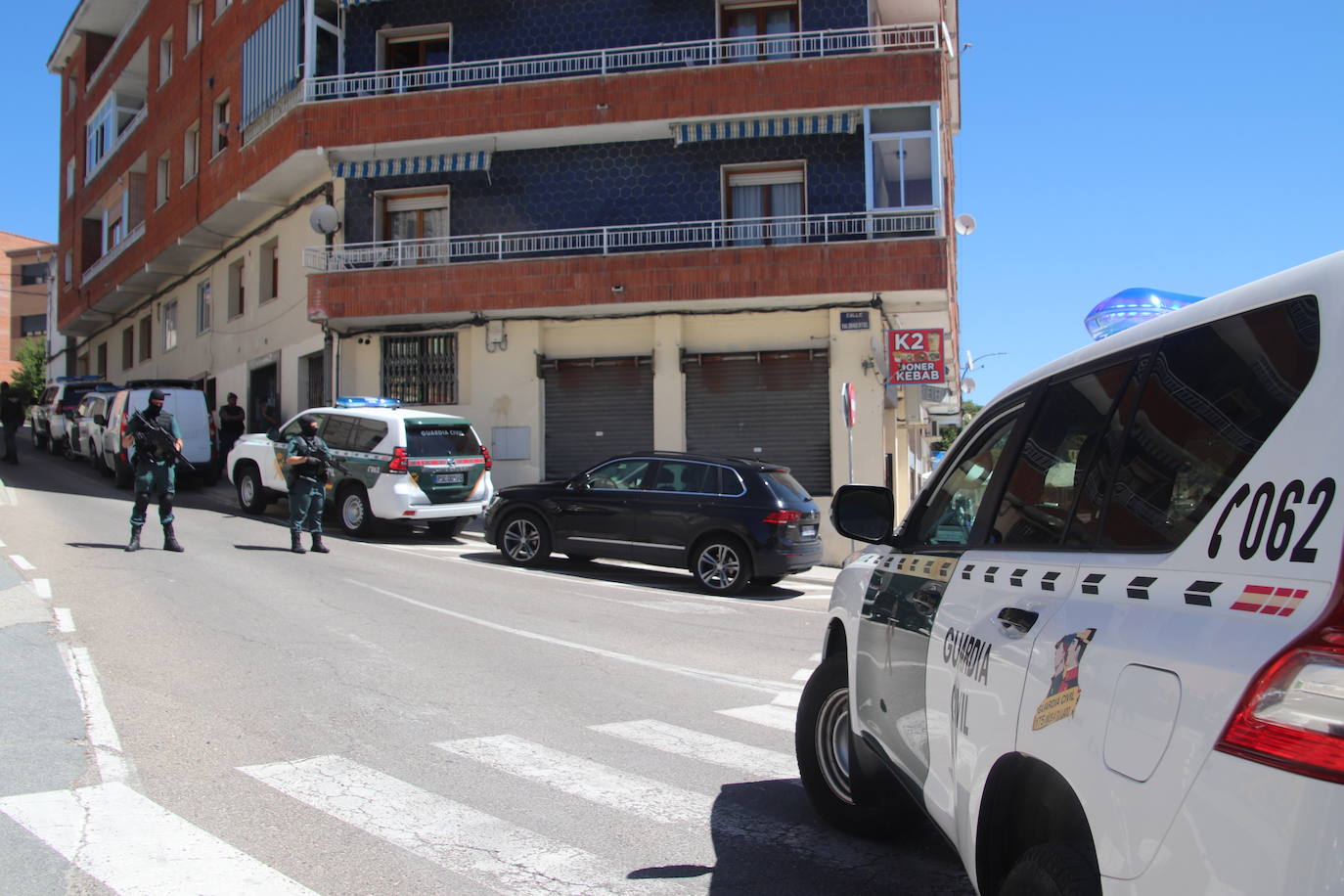 Presencia de la Guardia Civil en Cuéllar.