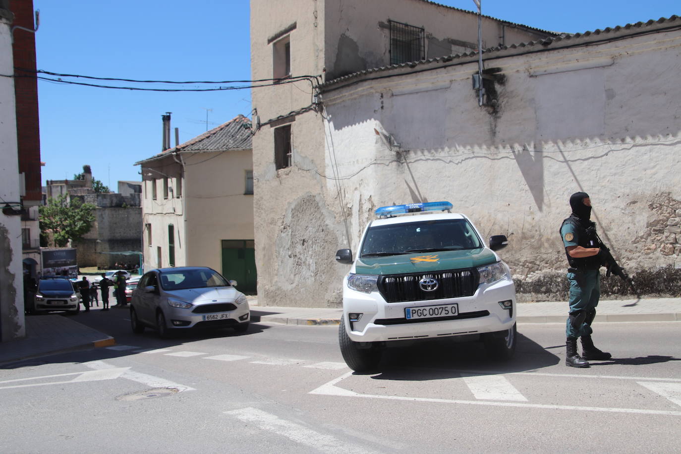 Presencia de la Guardia Civil en Cuéllar.