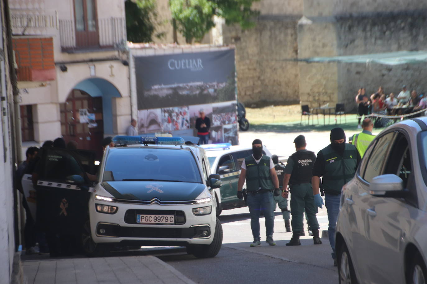 Presencia de la Guardia Civil en Cuéllar.