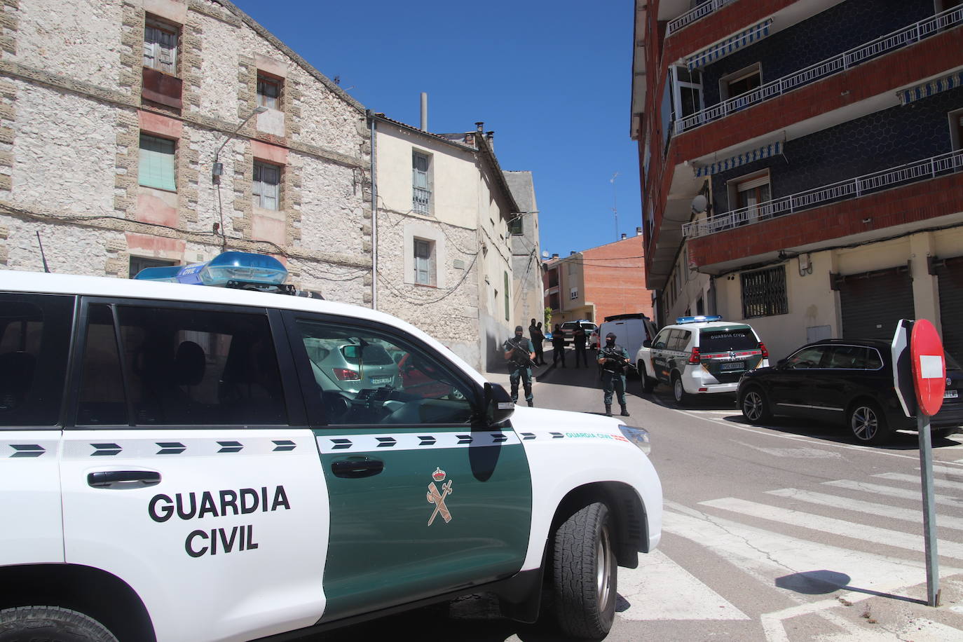 Presencia de la Guardia Civil en Cuéllar.
