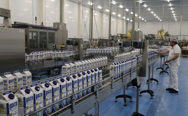 Nuevas instalaciones de la fábrica de Leche Gaza en Coreses. 