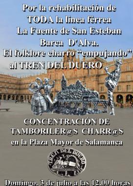 Cartel de la concentración de tamborileros.