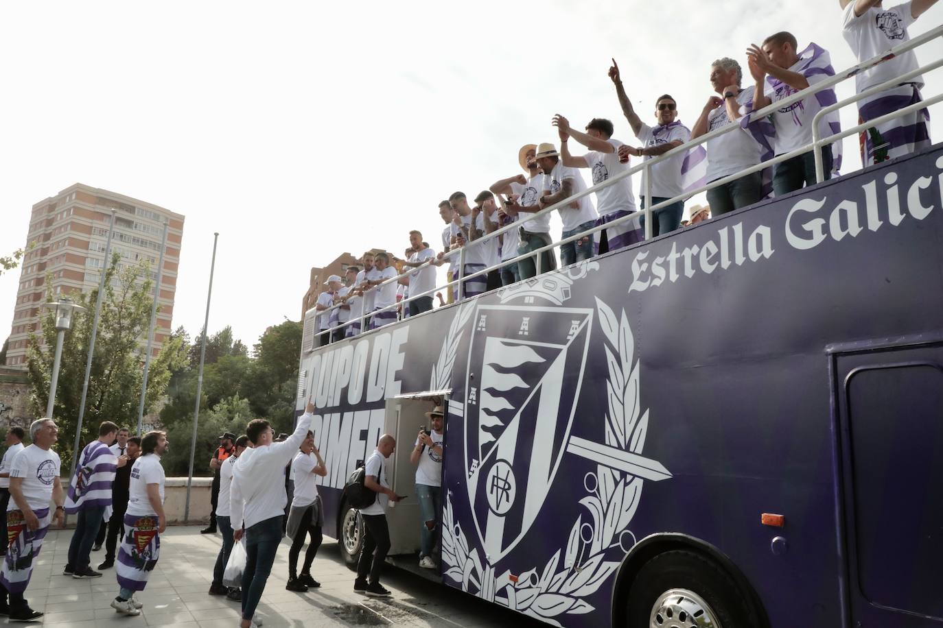 Valladolid disfruta con el ascenso del Real Valladolid. 