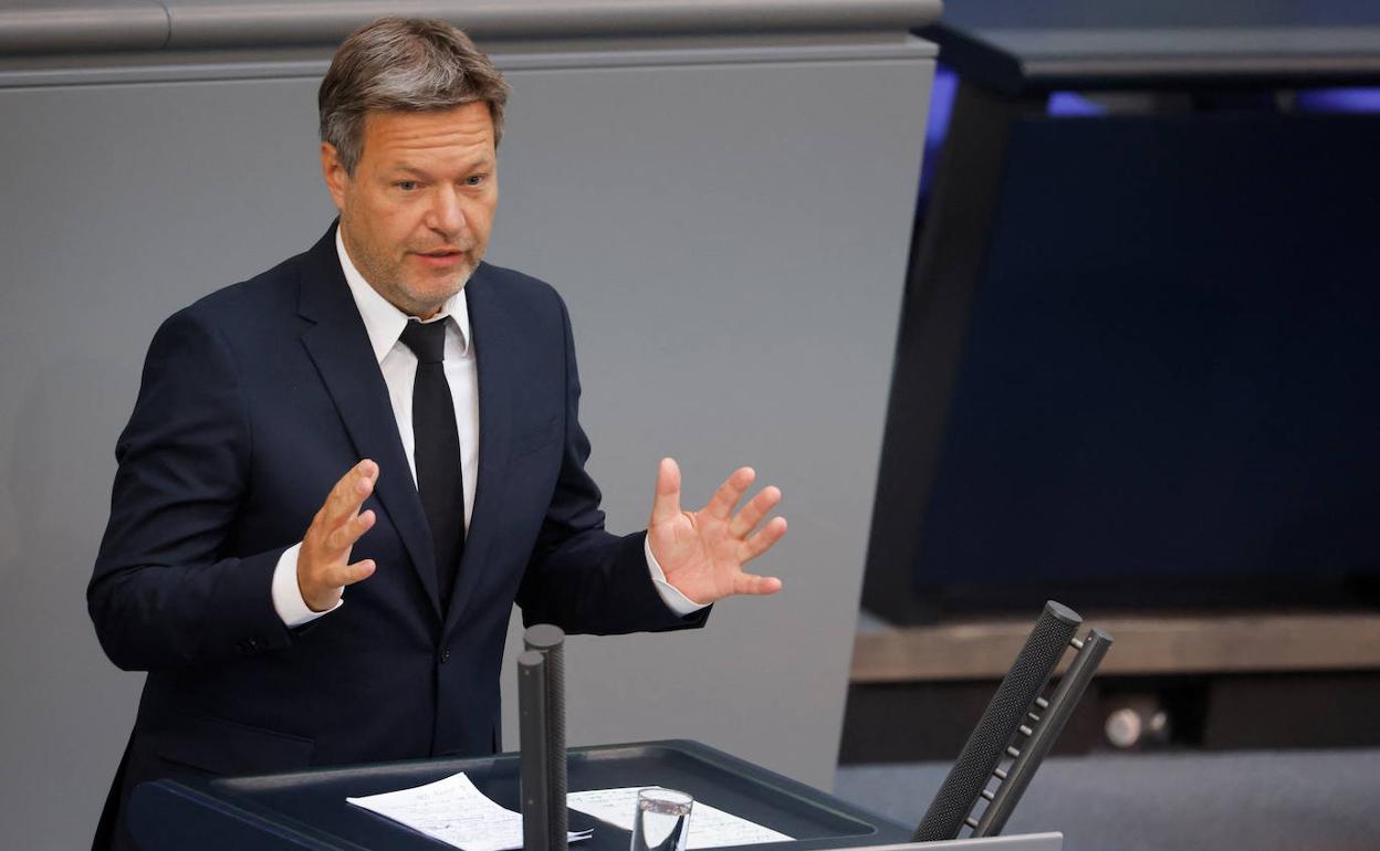 El vicecanciller federal y ministro alemán de Economía y Energía, Robert Habeck. 