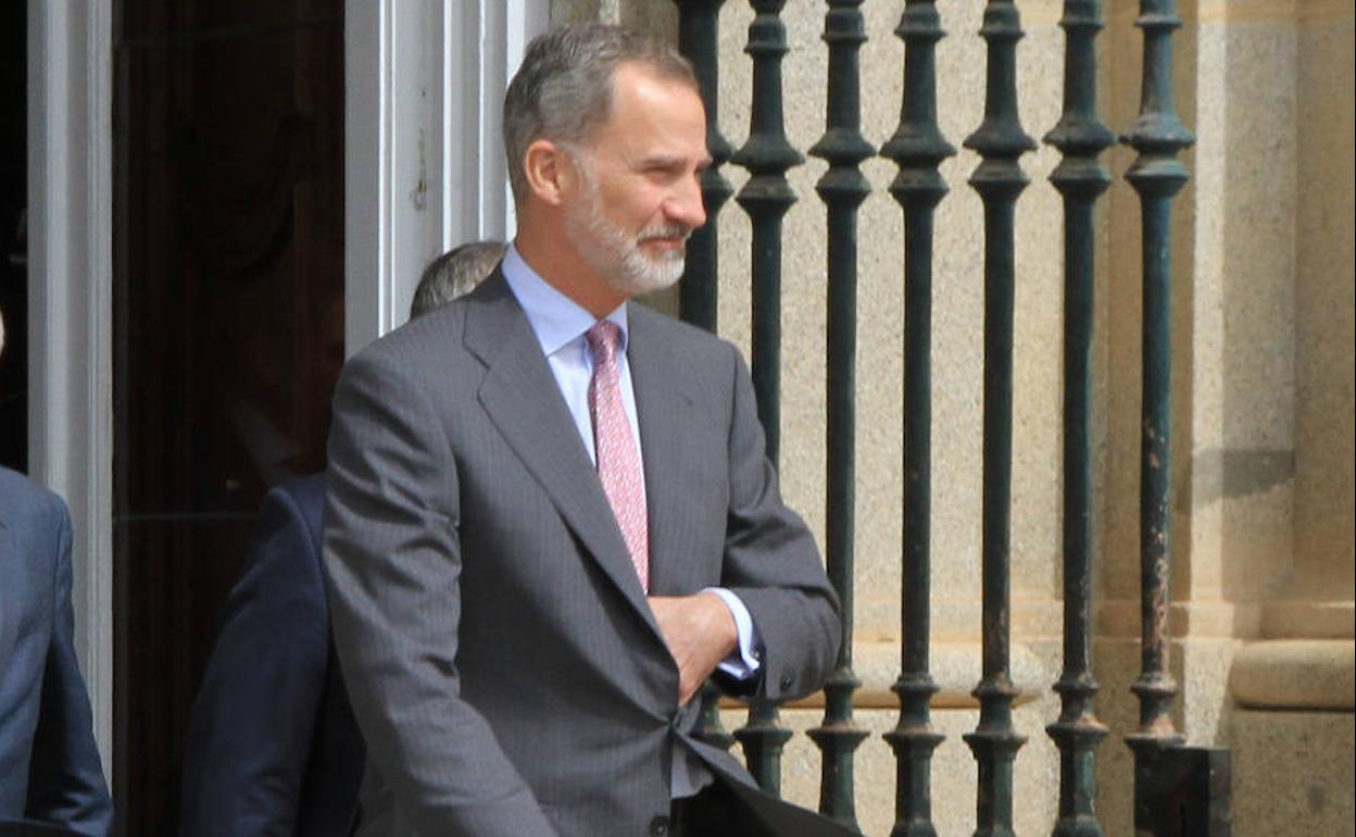Felipe VI, durante su visita a La Granja de San Ildefonso el pasado 20 de mayo.