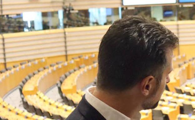 Luis Tudanca, esta semana en el meiciclo del Parlamento Europeo.