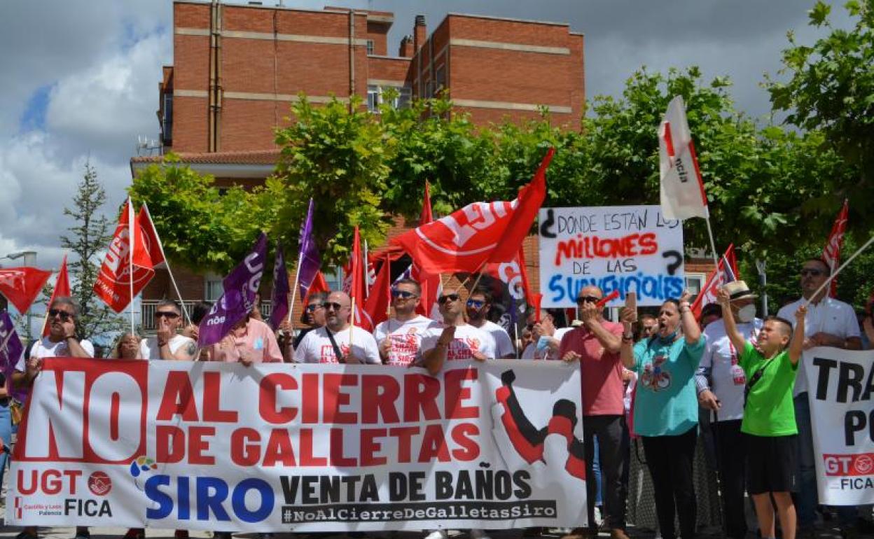 Manifestación del domingo en Venta de Baños.