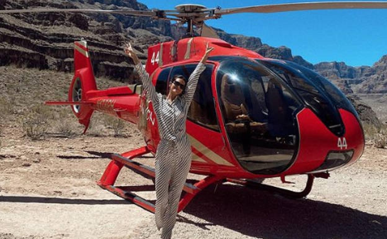 Los recién casados también sobrevolarón el Cañon del Colorado.. 