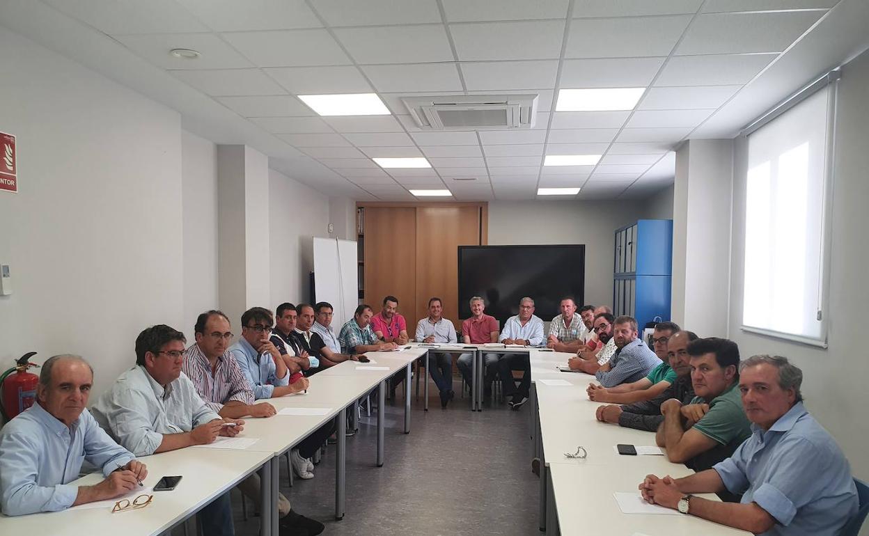 Un momento de la reunión. 