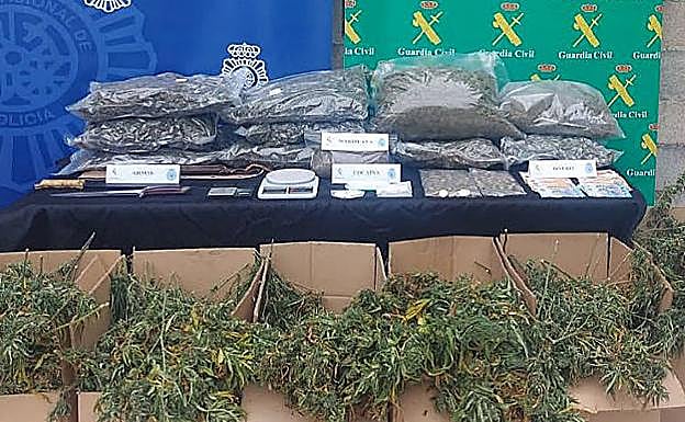 Las drogas intervenidas en la 'operación Fragua'. 