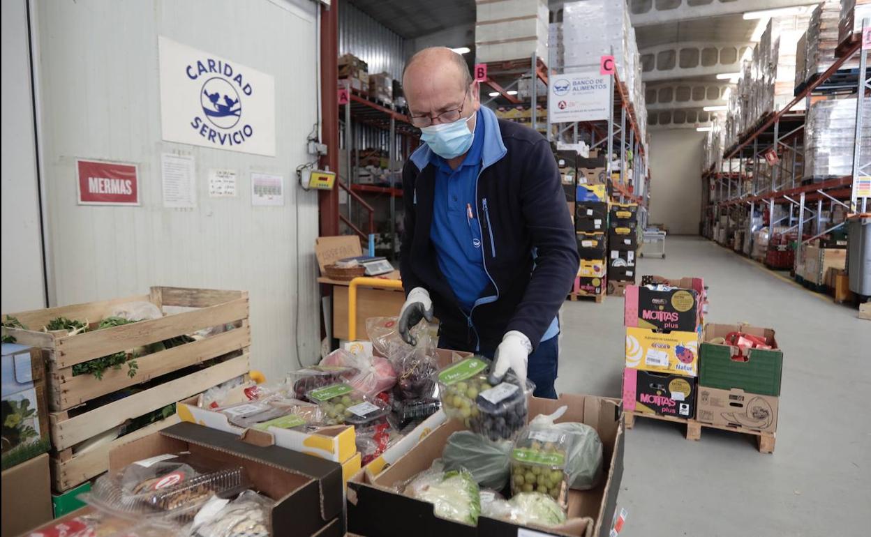 Almacén del Banco de Alimentos en el Polígono Argales. 