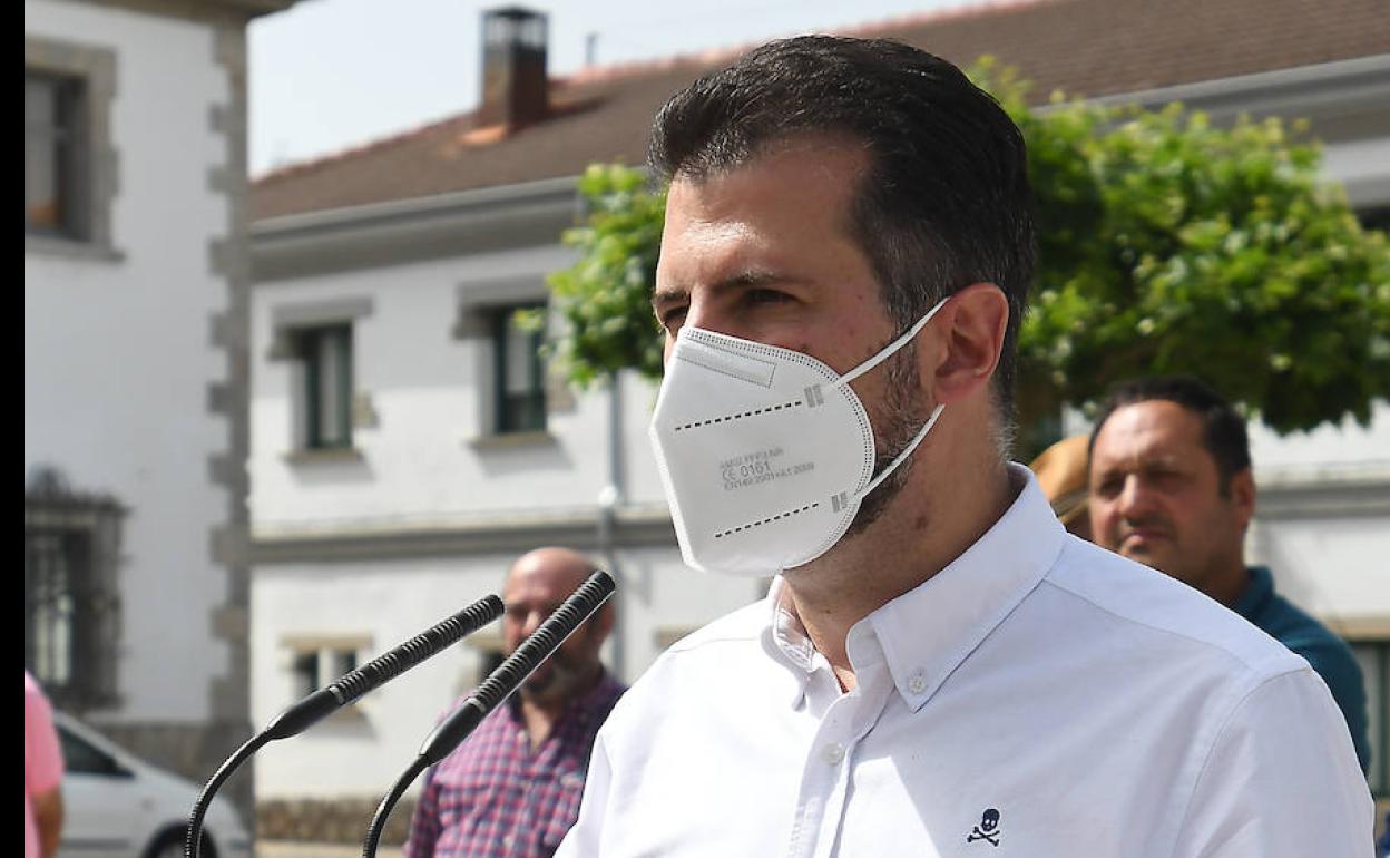 El secreatario general del PSOE en Castilla y León, Luis Tudanca. 