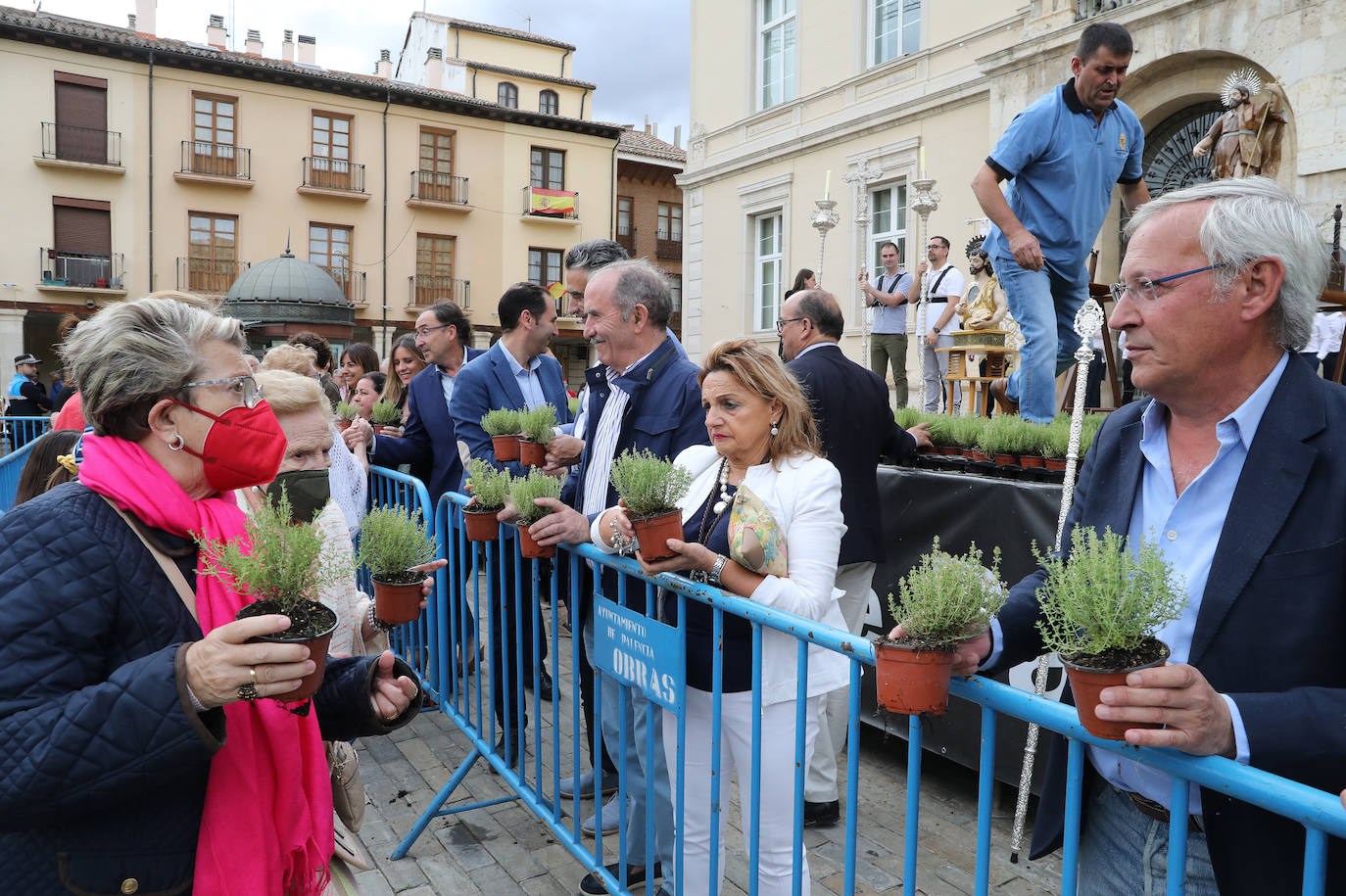 Fotos: Reparto del tomillo de San Juan en Palencia