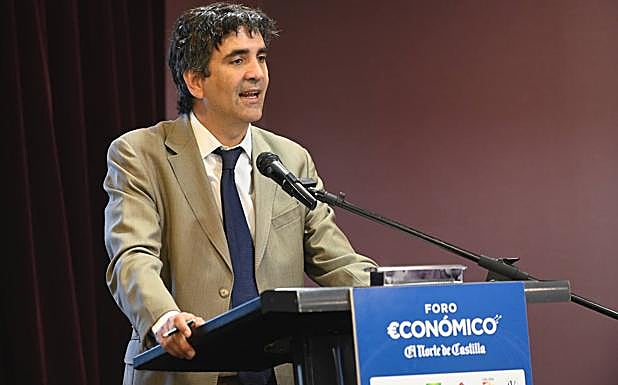 El secretario de Estado Gonzalo García Andrés, en su intervención en el Foro Económico de El Norte de Castilla. 