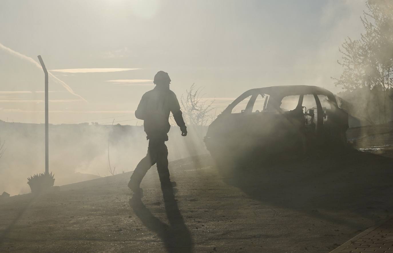 Fotos: Incendio en la Cuesta de la Maruquesa, Valladolid