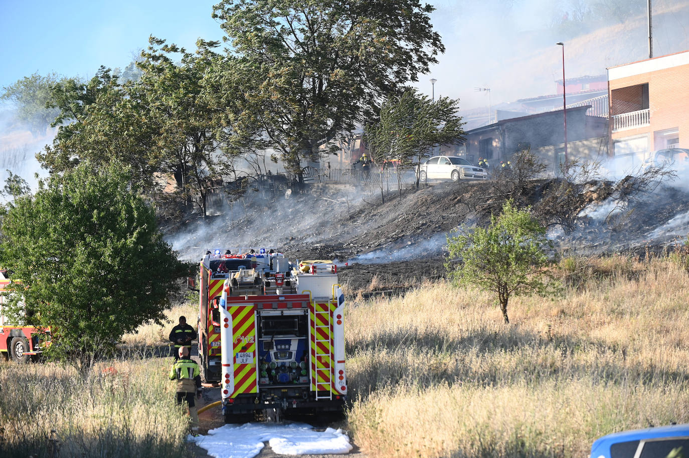 Fotos: Incendio en la Cuesta de la Maruquesa, Valladolid