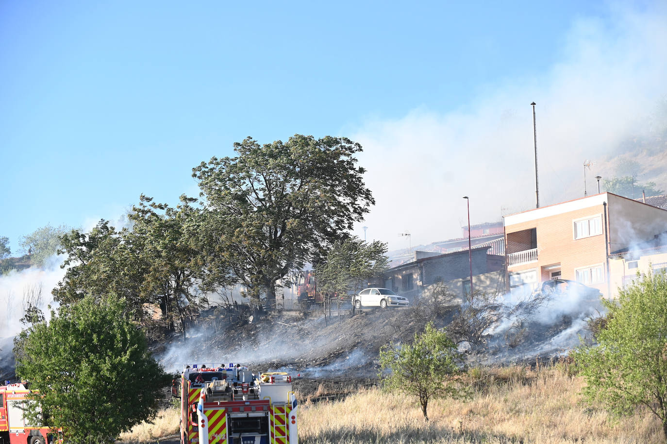 Fotos: Incendio en la Cuesta de la Maruquesa, Valladolid