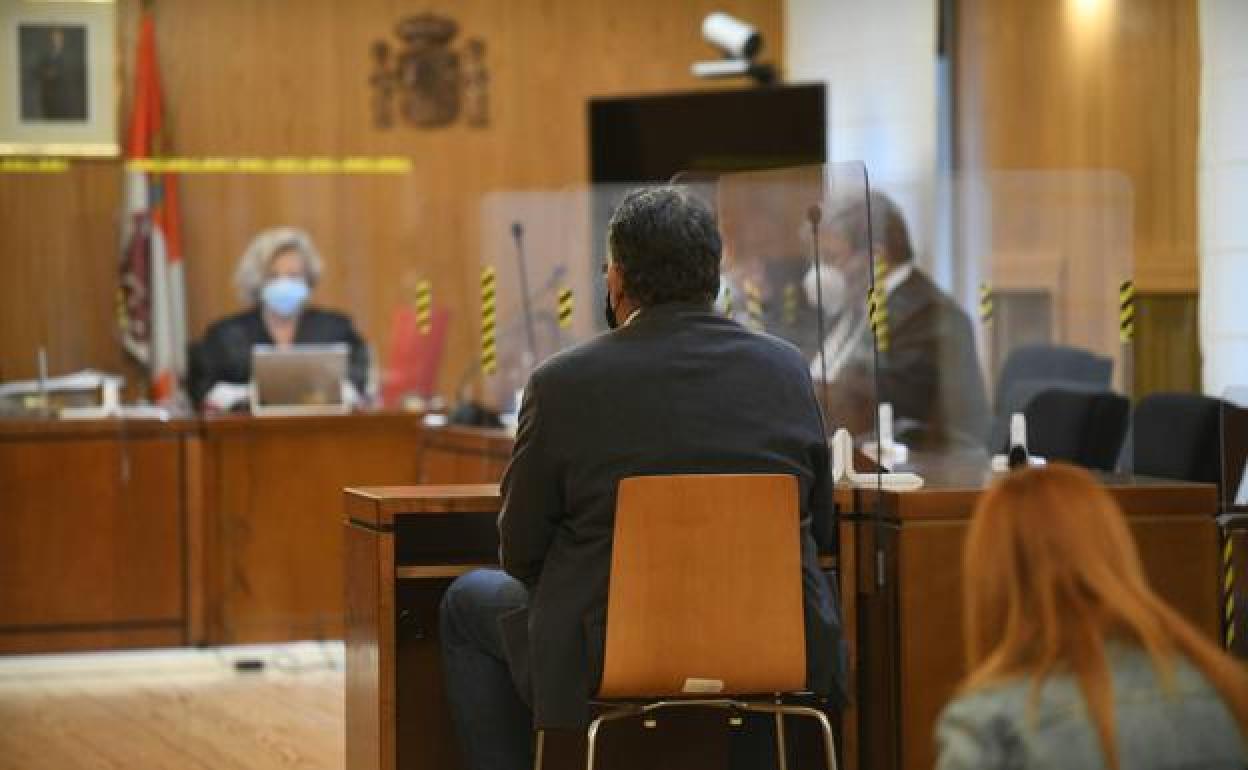 Un momento del juicio en la Audiencia de Valladolid. 