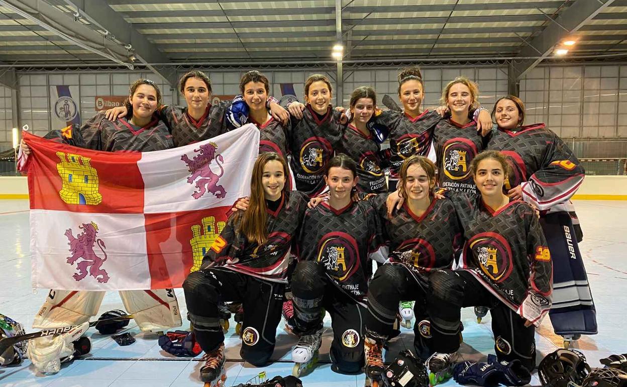 Selección infantil de Castilla y León que tomó parte en el Campeonato de España en 2021.