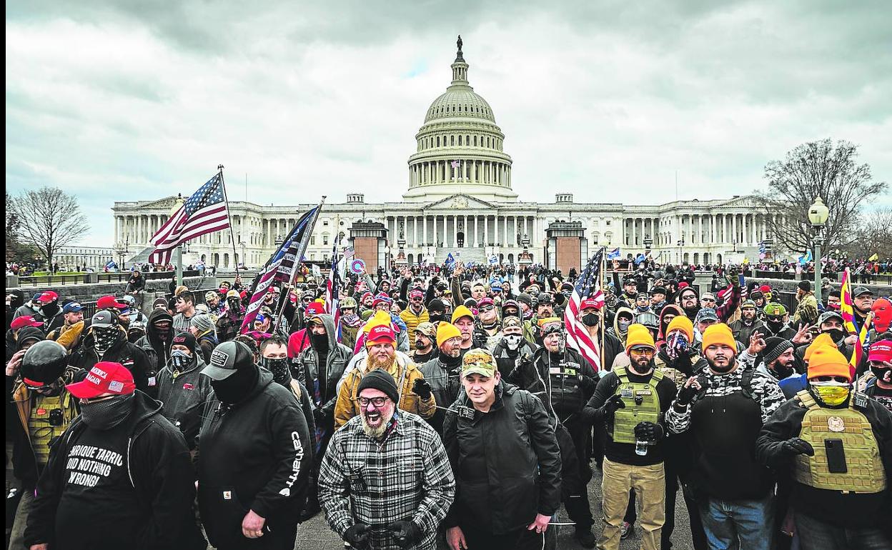La frustrada marcha final sobre Washington del presidente Trump