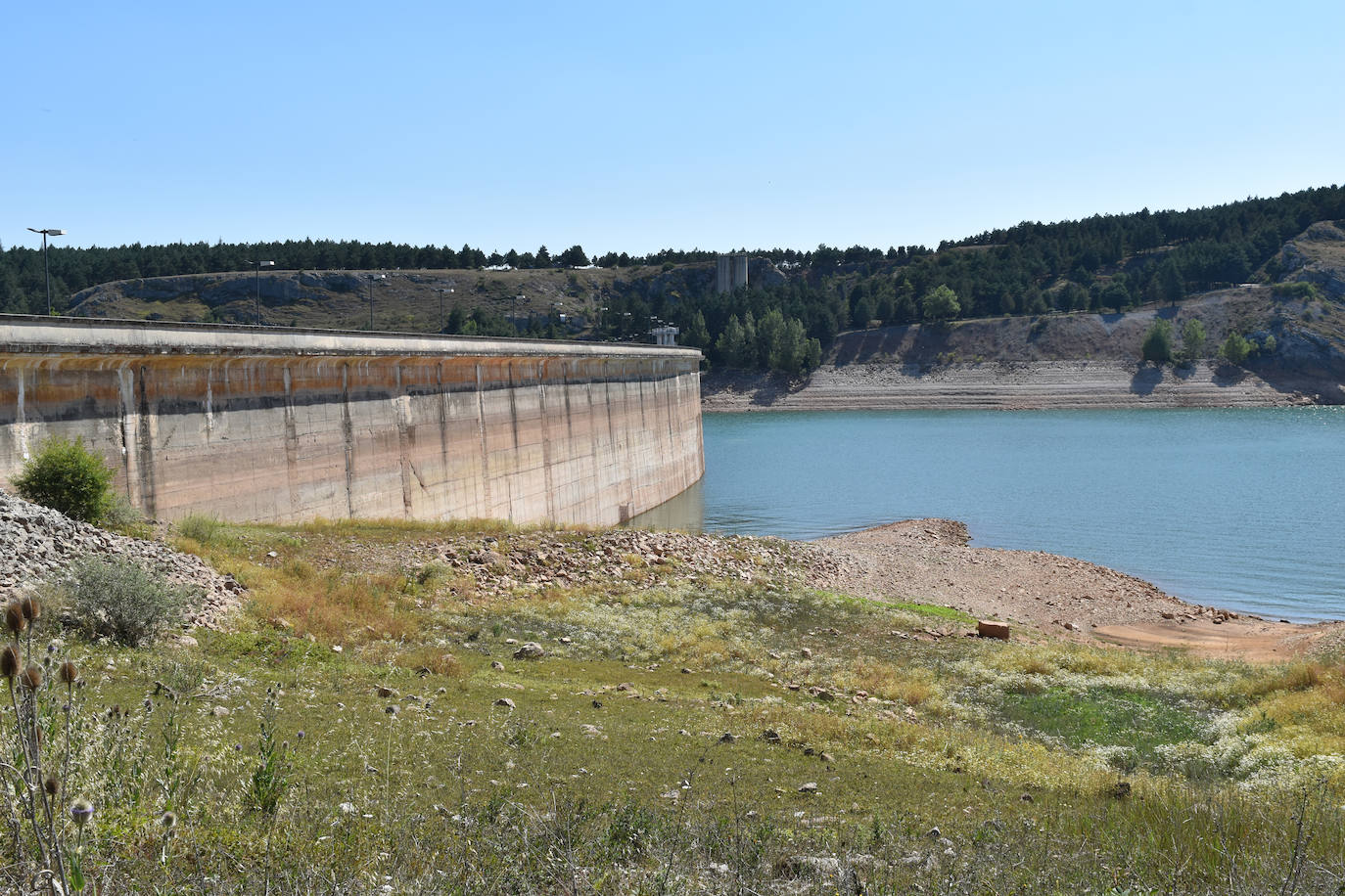 Fotos: El estado actual del embalse de Aguilar de Campoo