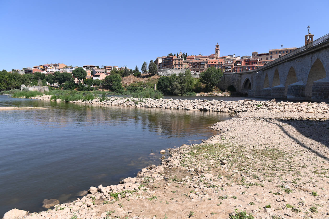 Fotos: Estado del Duero a su paso por Tordesillas