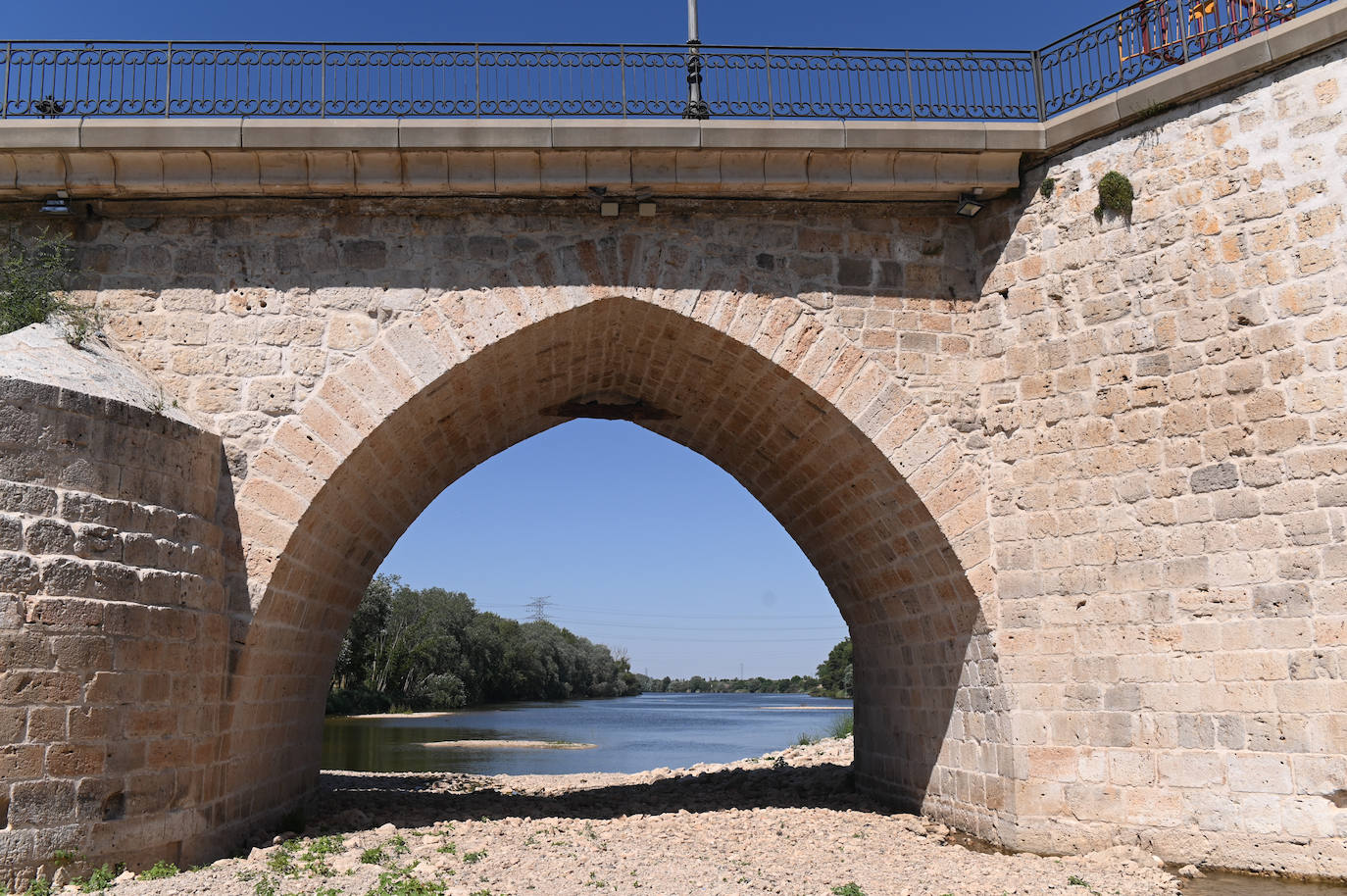 Fotos: Estado del Duero a su paso por Tordesillas