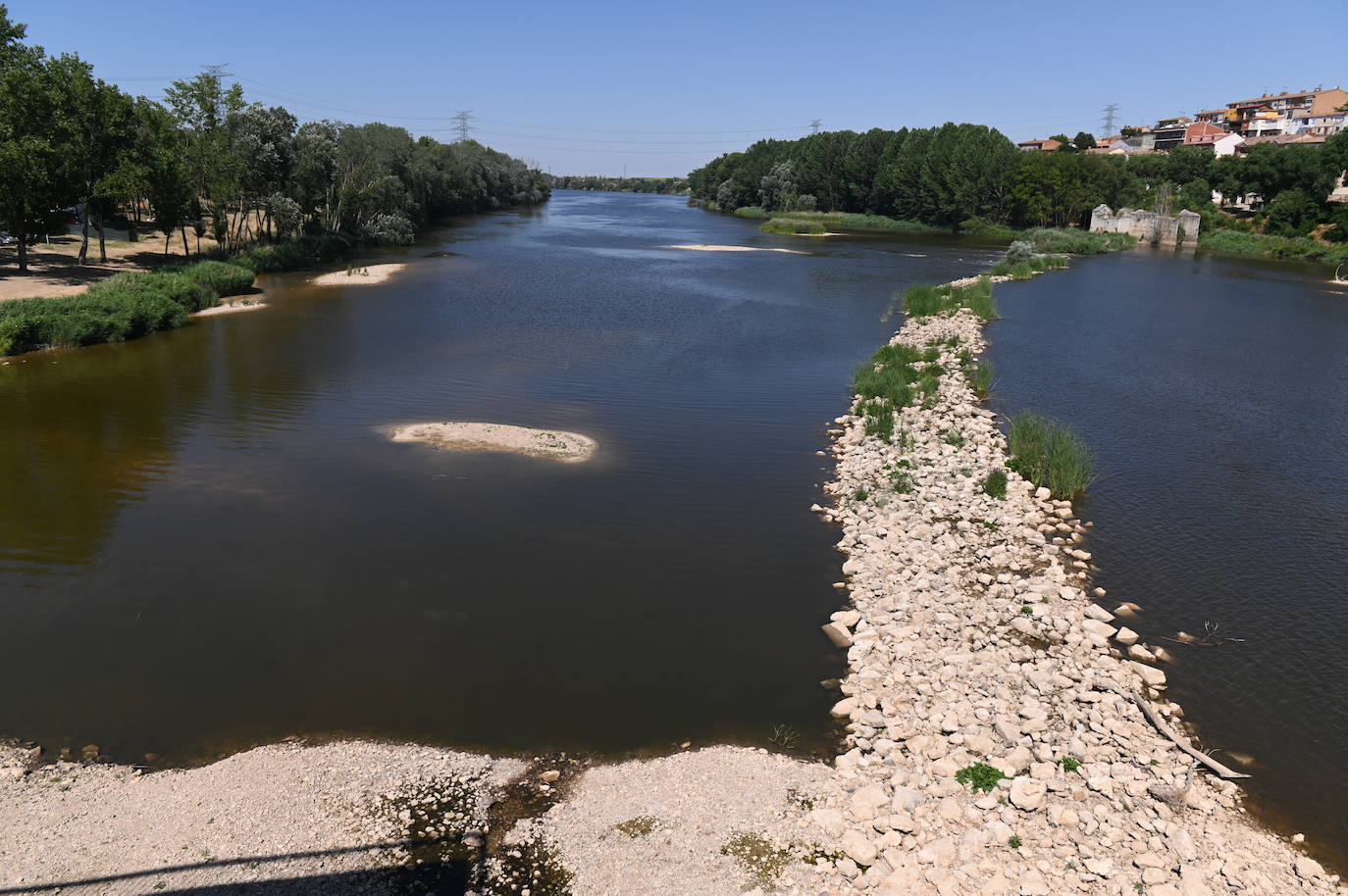 Fotos: Estado del Duero a su paso por Tordesillas