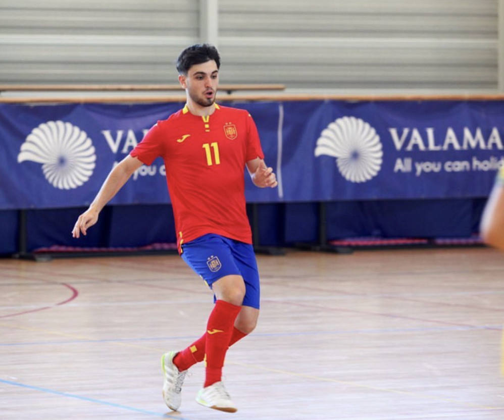 Eloy de Pablos, con la selección española.