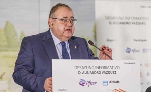 Alejandro Vázquez, este viernes, en su intervención en un foro en Segovia. 