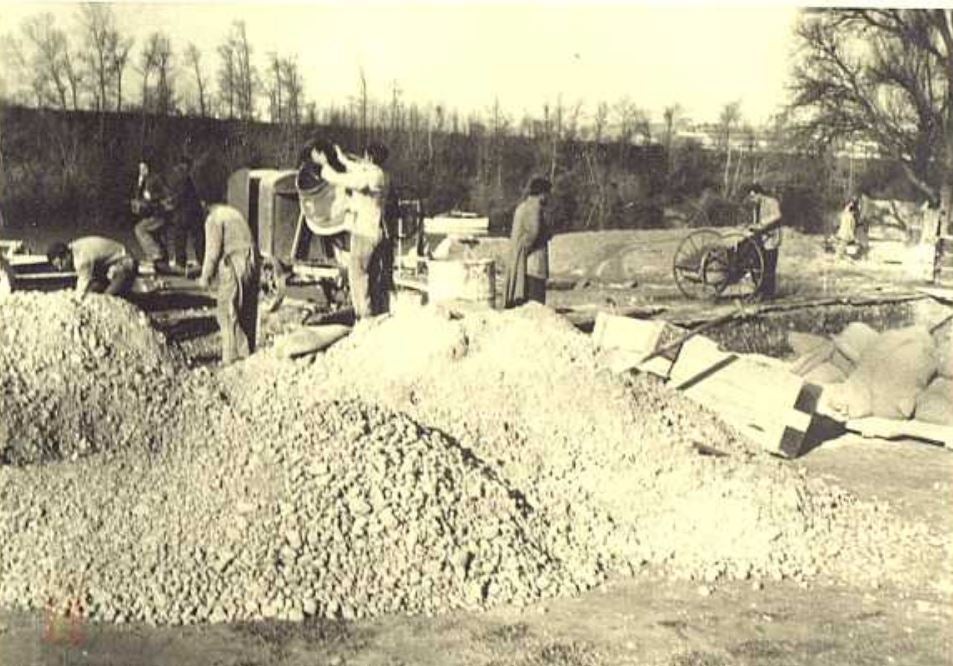 Fotos: La construcción del tercer paso sobre el Pisuerga (1953-1960)