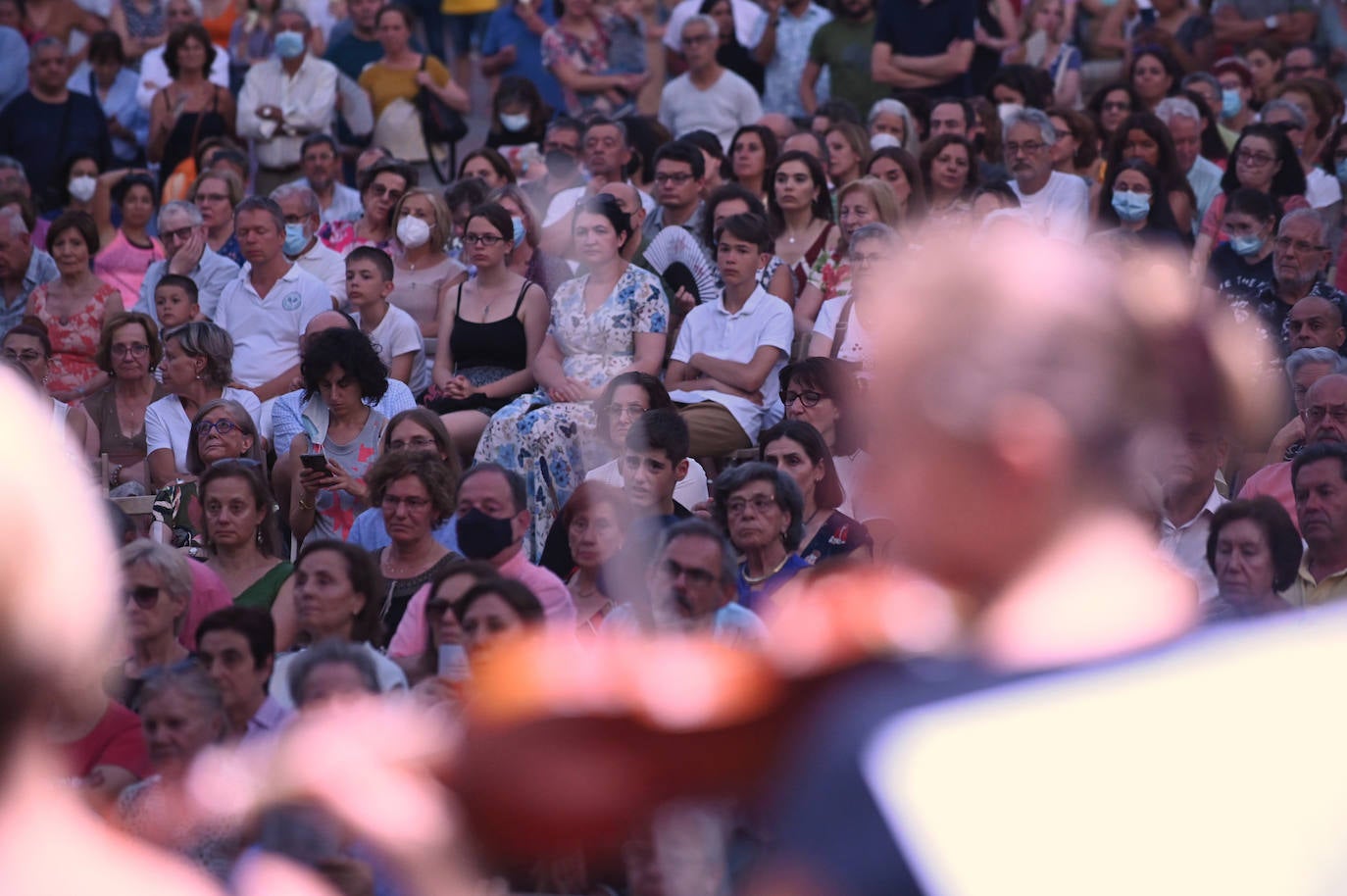 Concierto de la OSCyL, en la Plaza Mayor de Valladolid, este martes.