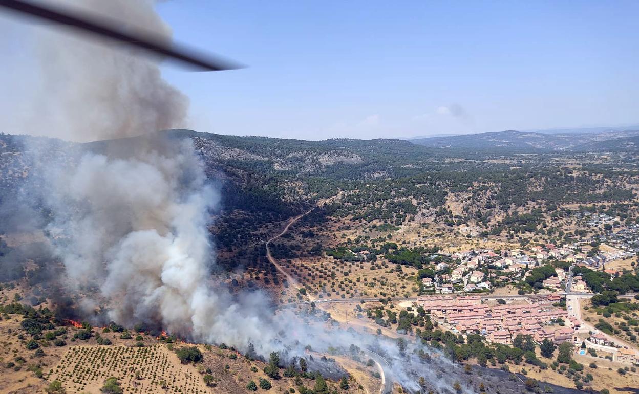 Incendio forestal en Cebreros. 