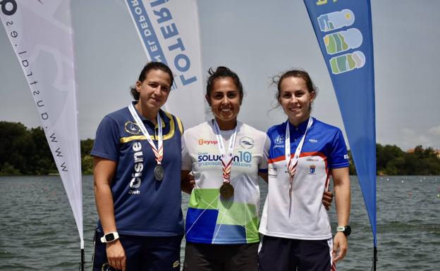 Patricia Coco, subcampeona de España en C1 1.000 metros. 