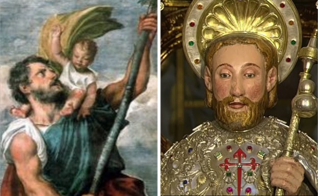 Imágenes de San Juan Casiano y Santa Brígida de Suecia. 