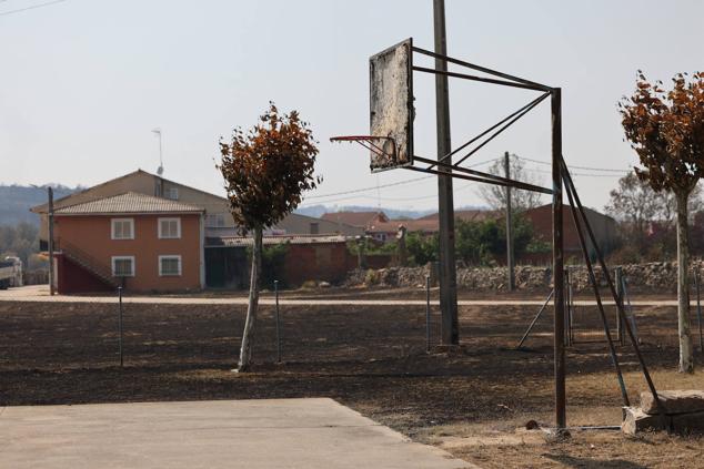 Fotos: Desolación e incredulidad de los vecinos de San Martín de Tábara al ver el paisaje