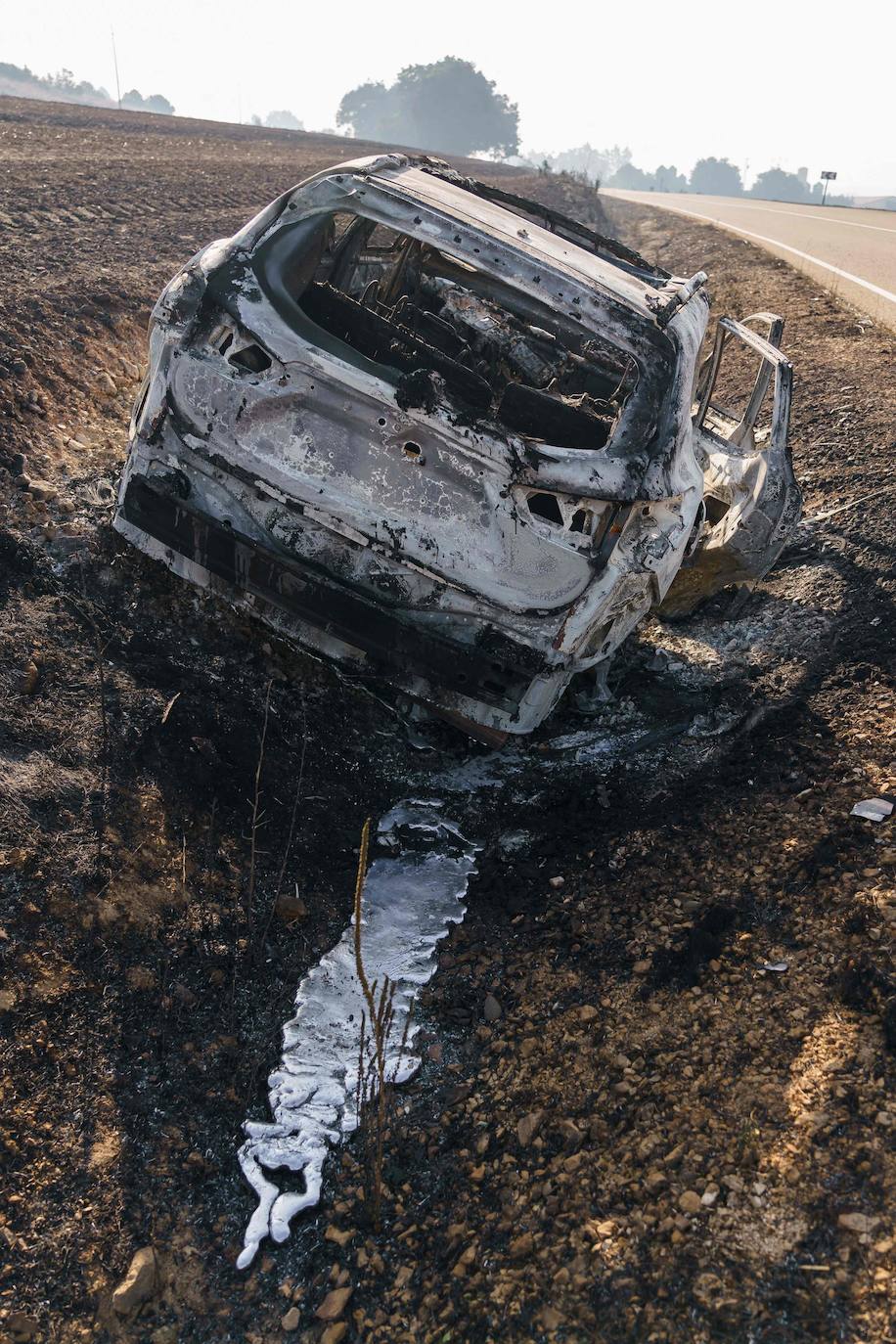 Fotos: Fuego en la comarca del Arlanza (Burgos)