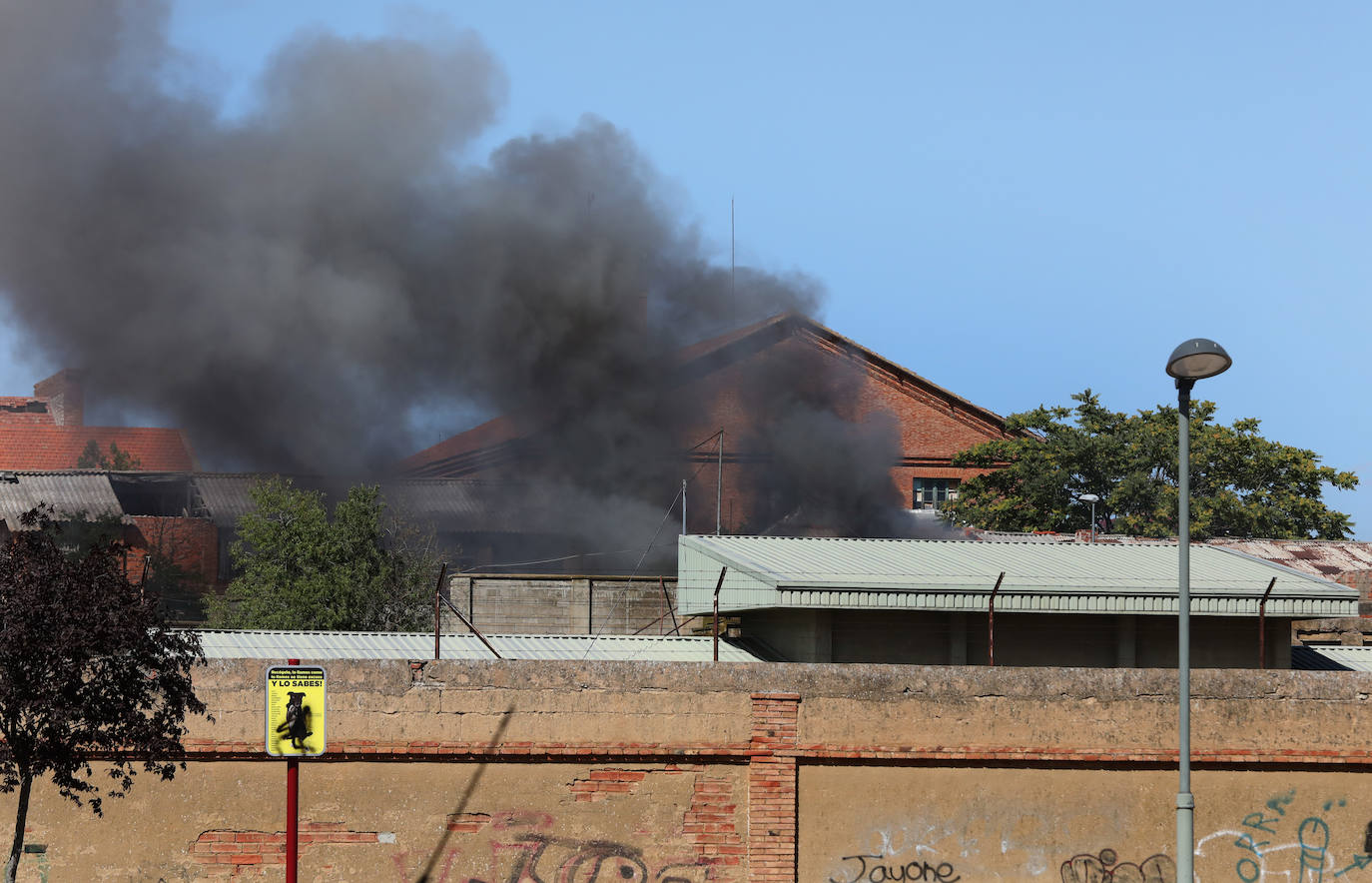 El fuego comenzó sobre las 16 horas de este jueves