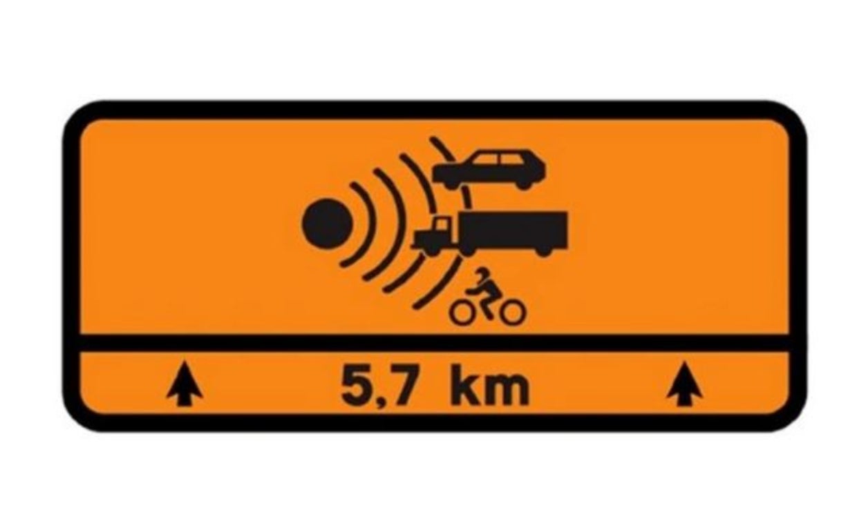 Qué significa la señal naranja que nadie entiende: la DGT lo explica