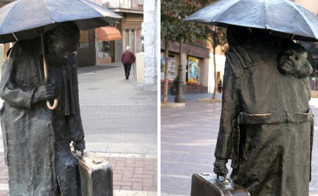 La estatua de El Comediante.