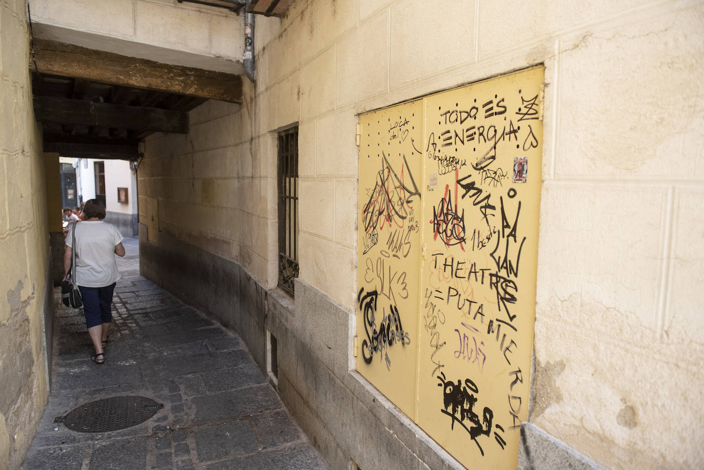 Pintadas en el centro de Segovia.