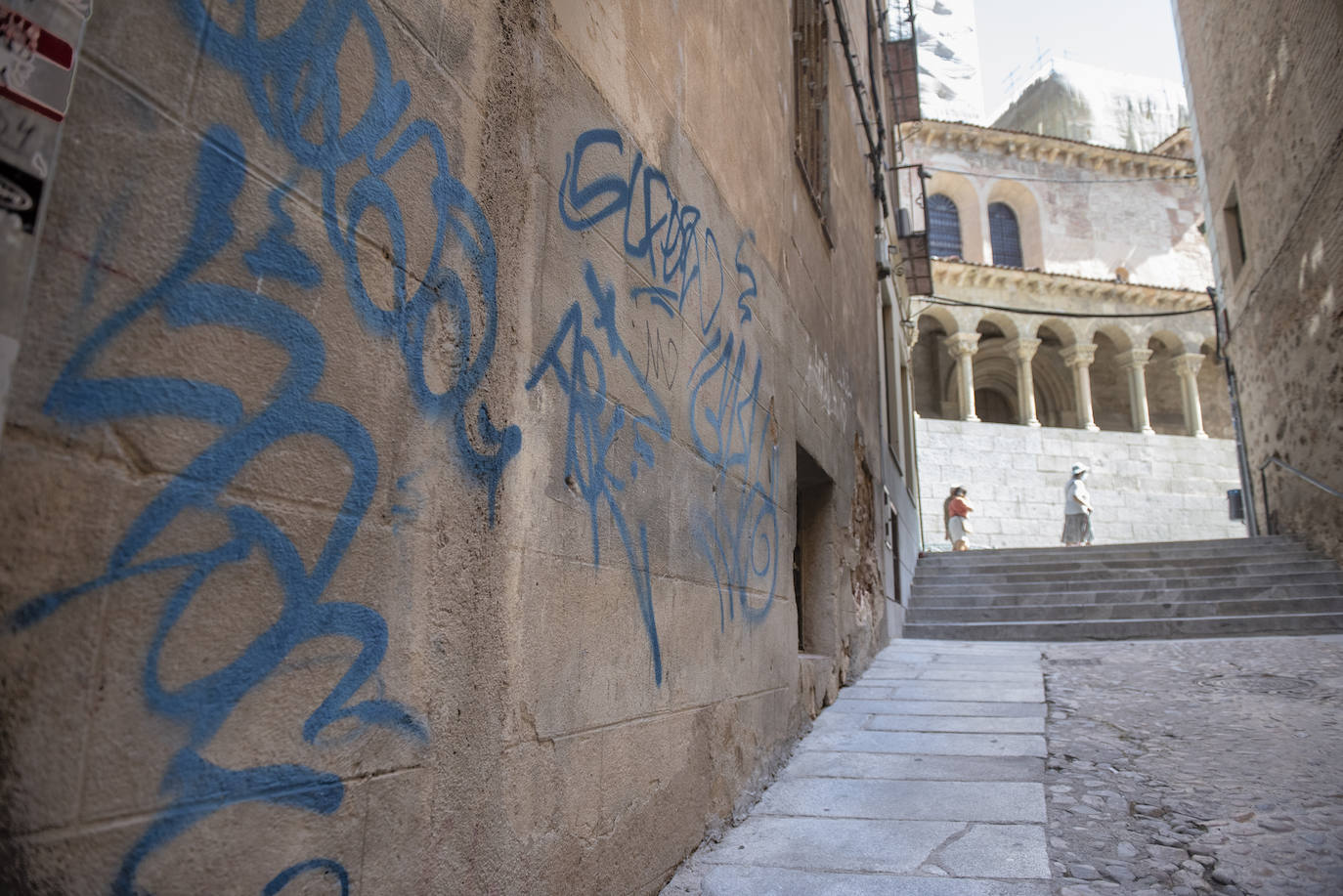 Pintadas en el centro de Segovia.