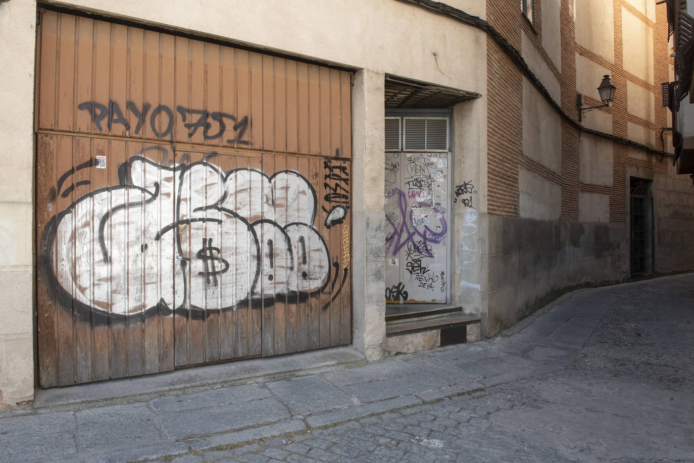 Pintadas en el centro de Segovia.