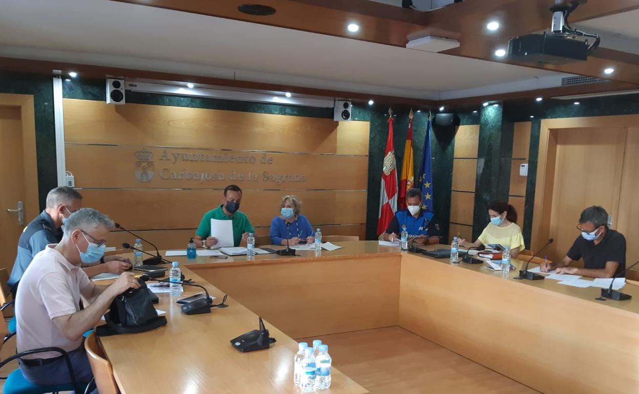 Un momento de la reunión. 