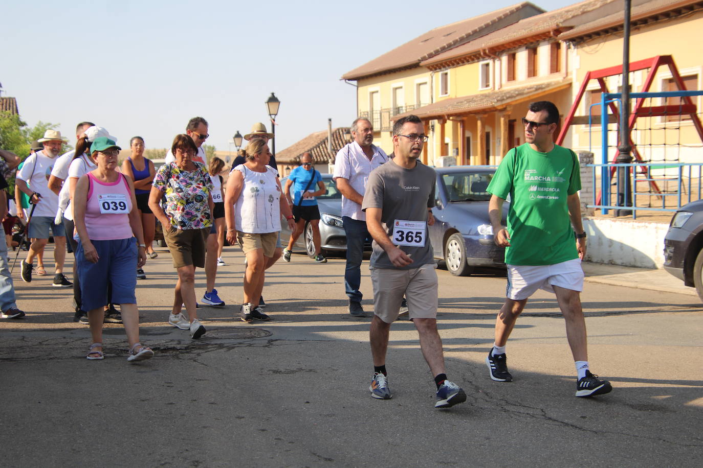 Marcha contra el cáncer celebrada este domingo en Tierra de Campos.