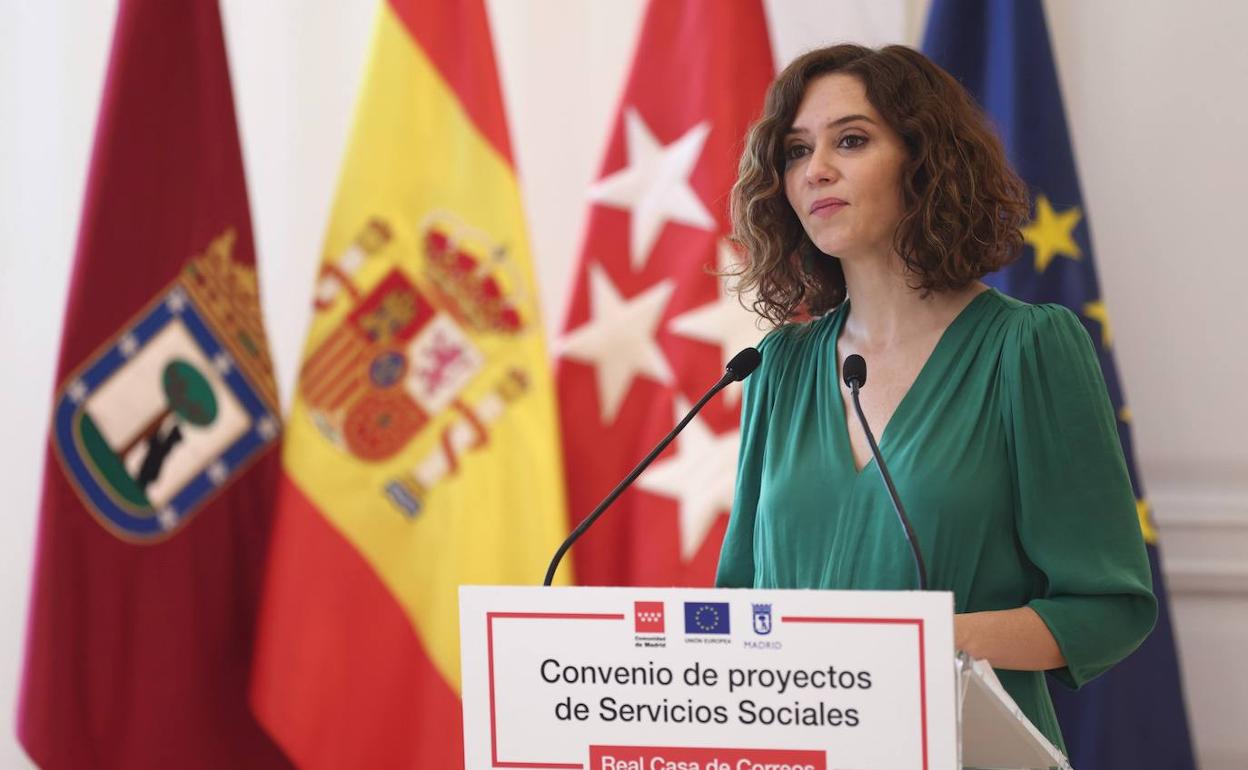 La presidenta de la Comunidad de Madrid, Isabel Díaz Ayuso.