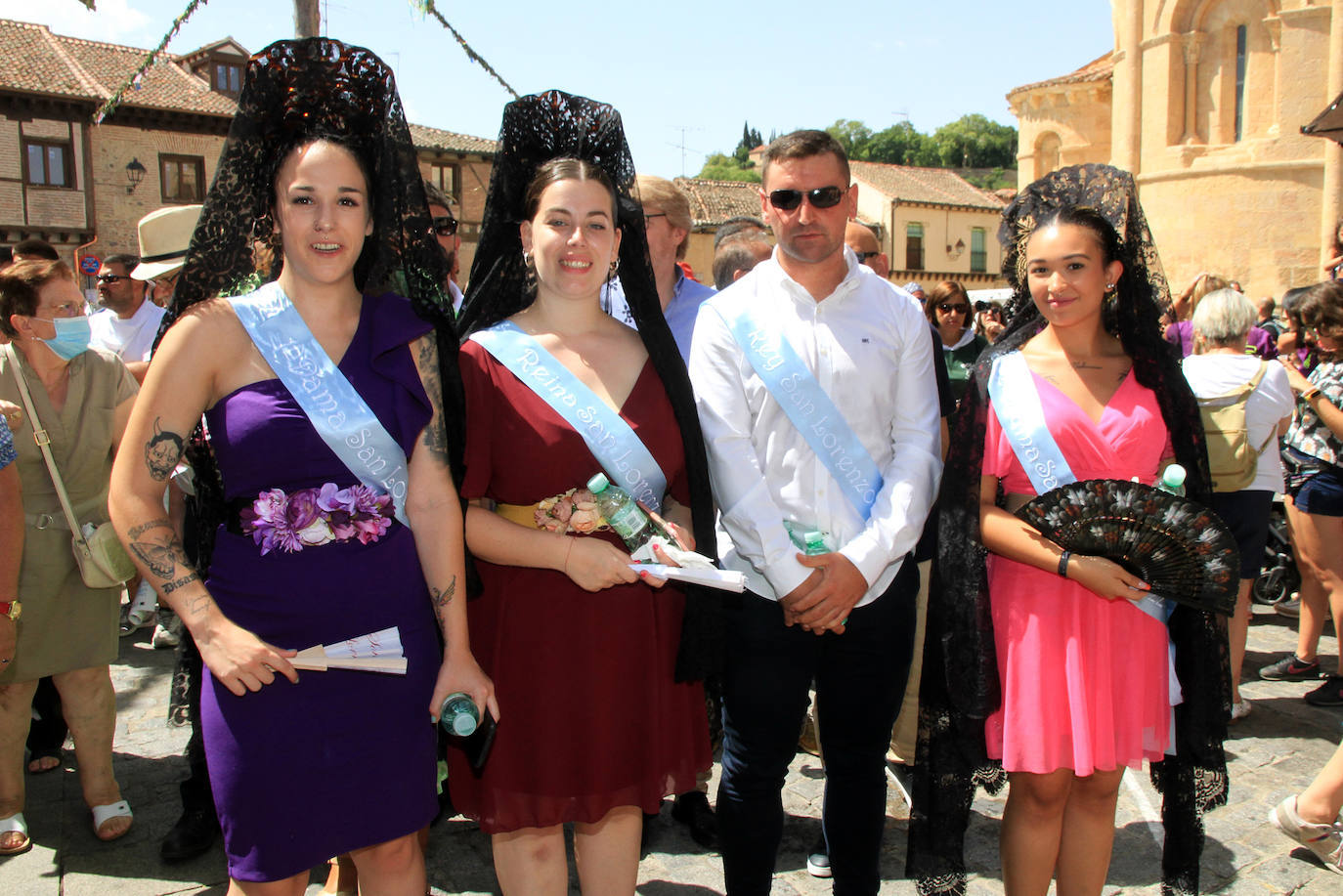 Un momento de la procesión de San Lorenzo. 