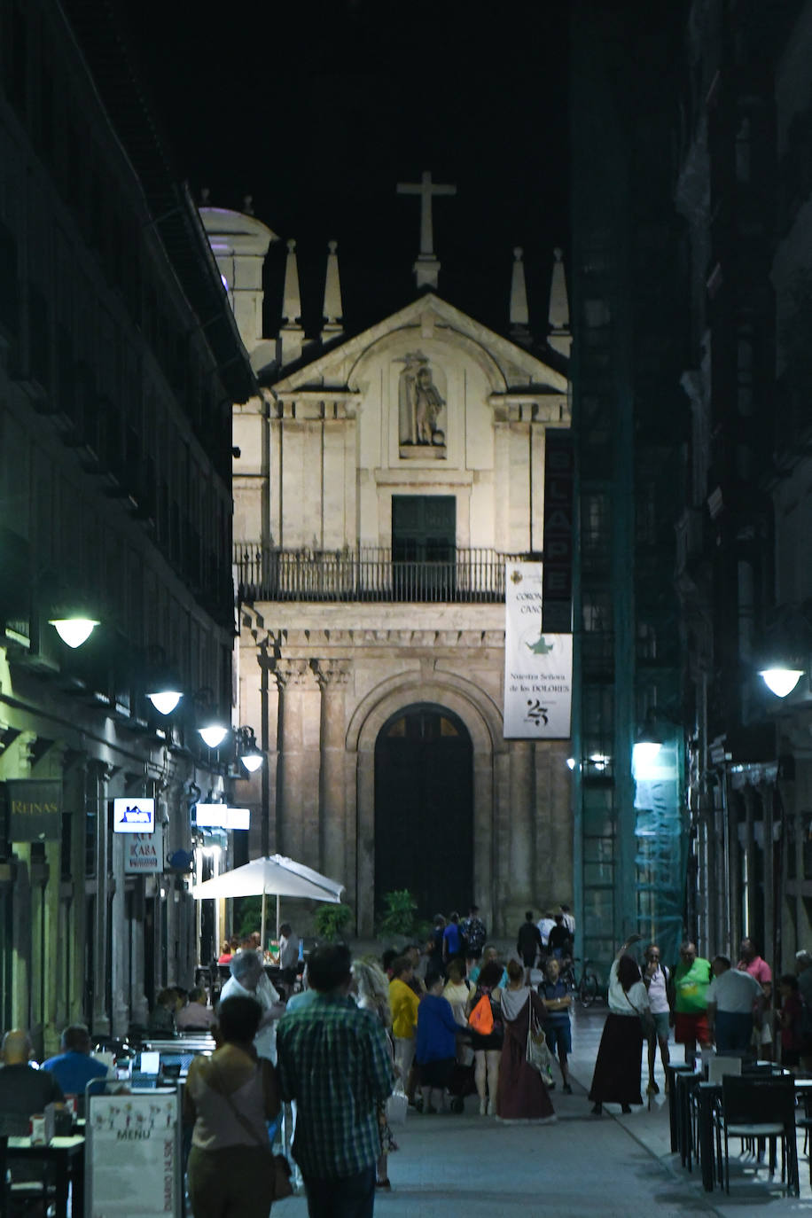 La Iglesia de la Santa Vera Cruz, ya apagada.