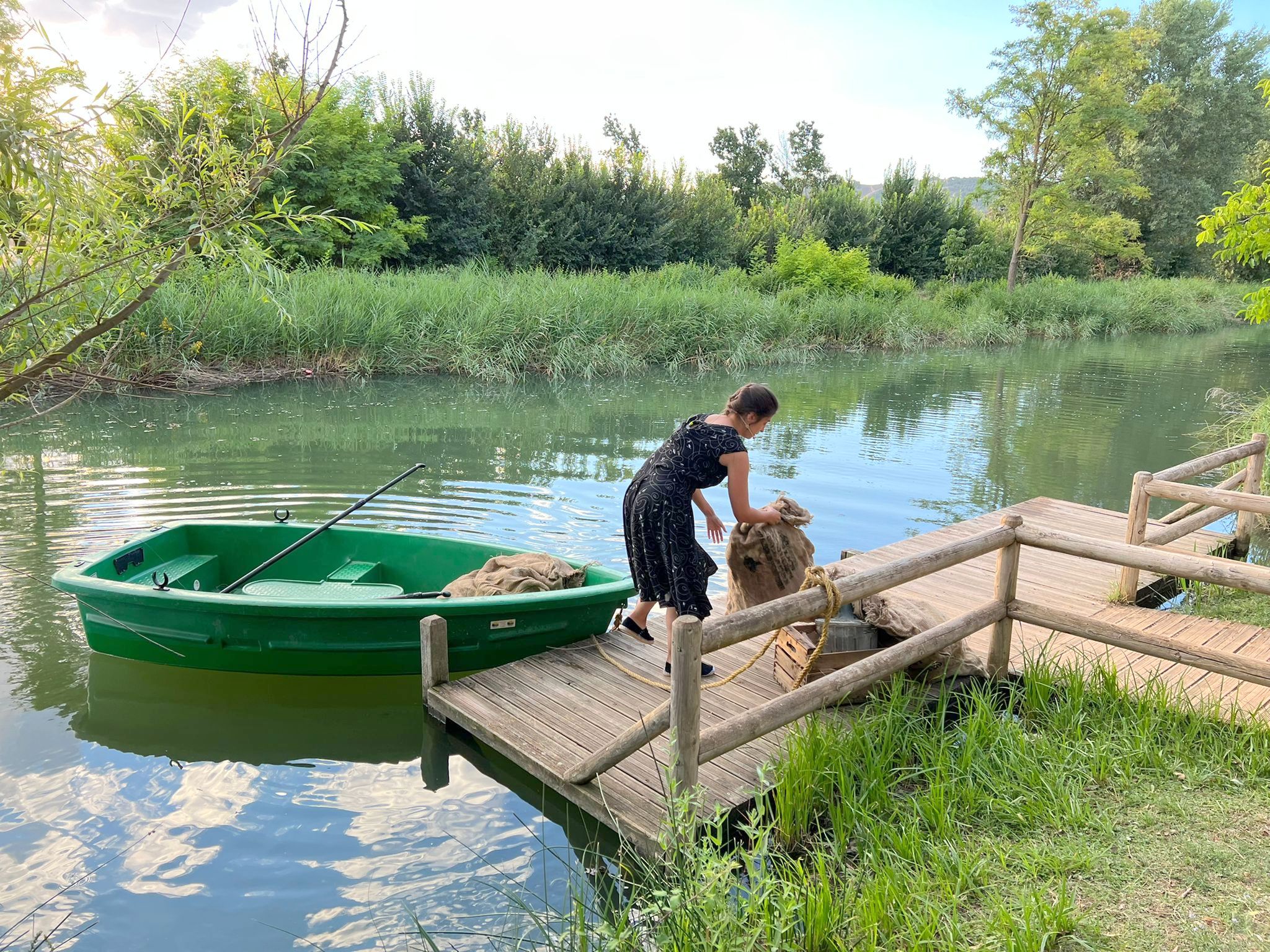 El Canal de Castilla fue el margo elegido para la ruta teatralizada en Villamuriel de Cerrato
