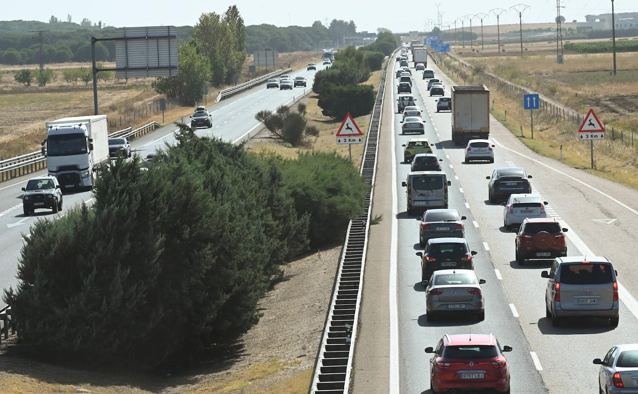 Tráfico a primera hora de este viernes en la A-62.